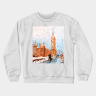 Snowfall in London Crewneck Sweatshirt